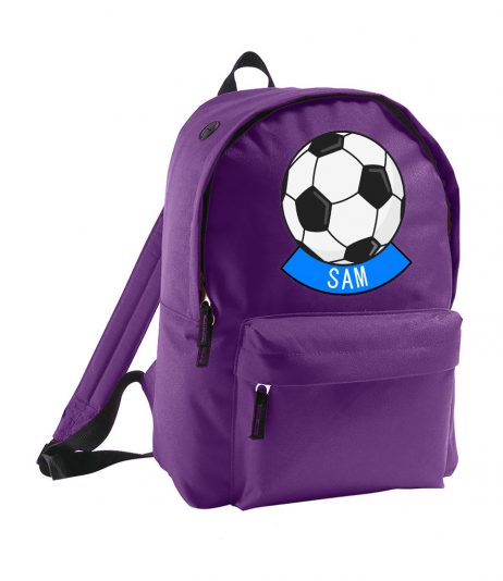 Personalised Children's Football Backpack