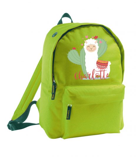 Personalised Kids Lama Backpack