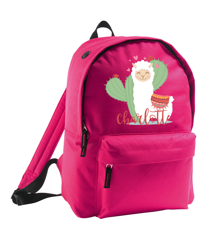 Personalised Kids Lama Backpack Lizzielane