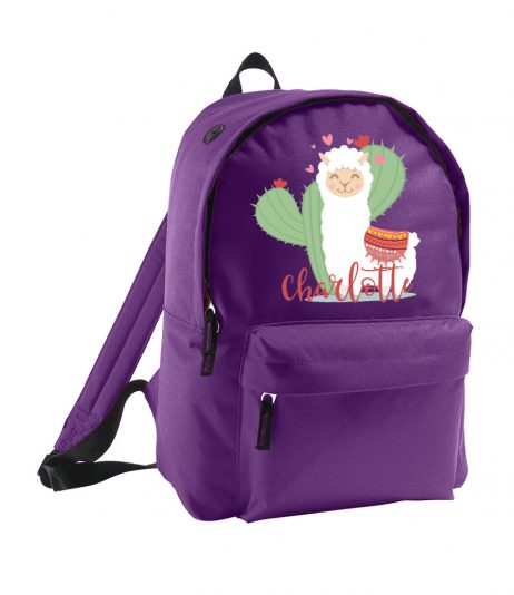 Personalised Kids Lama Backpack