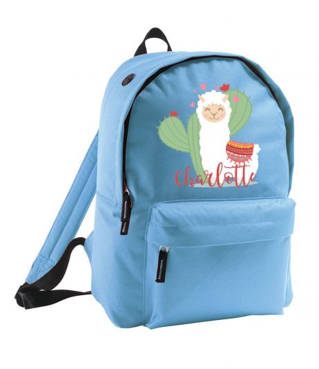 Personalised Kids Lama Backpack