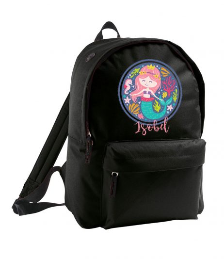 Personalised Girls Mermaid Backpack