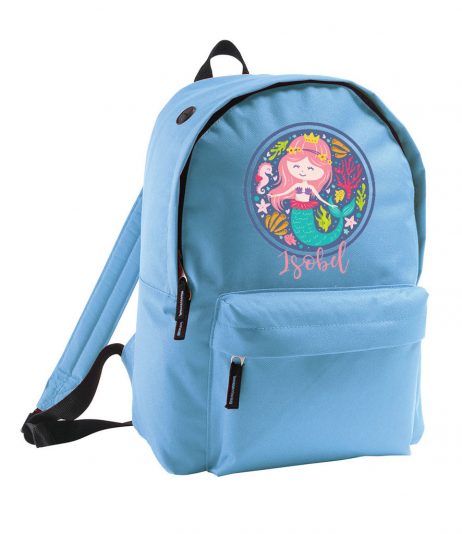 Personalised Girls Mermaid Backpack