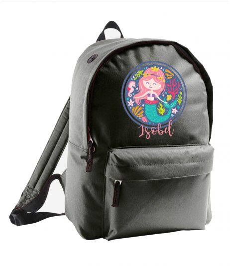 Personalised Girls Mermaid Backpack