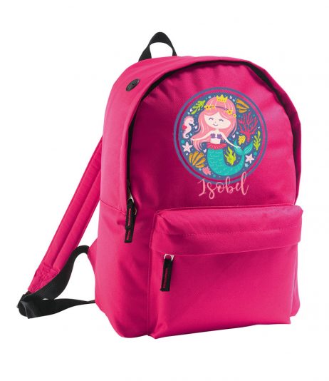 Personalised Girls Mermaid Backpack