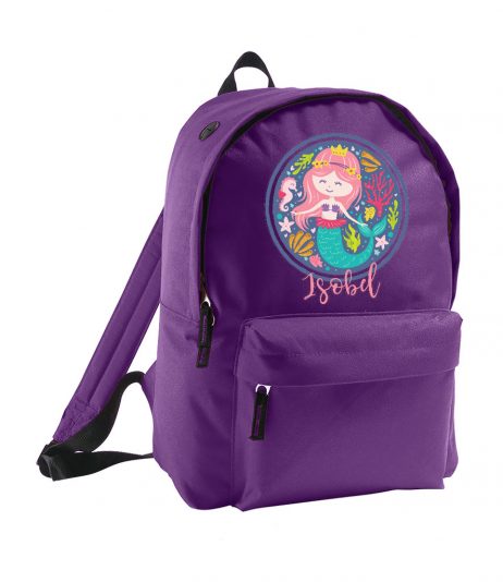 Personalised Girls Mermaid Backpack