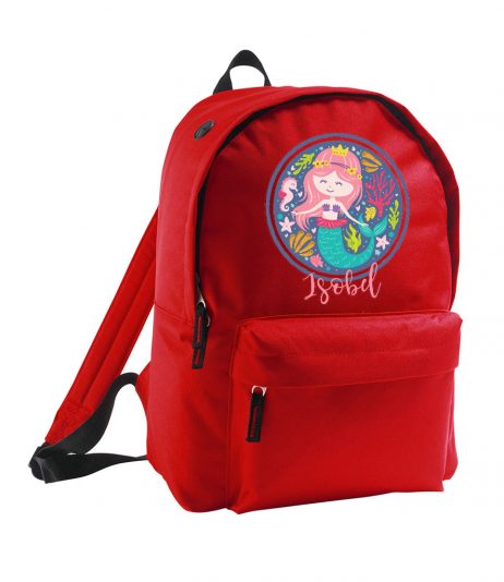 Personalised Girls Mermaid Backpack