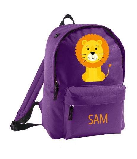 Personalised Children's Lion Backpack