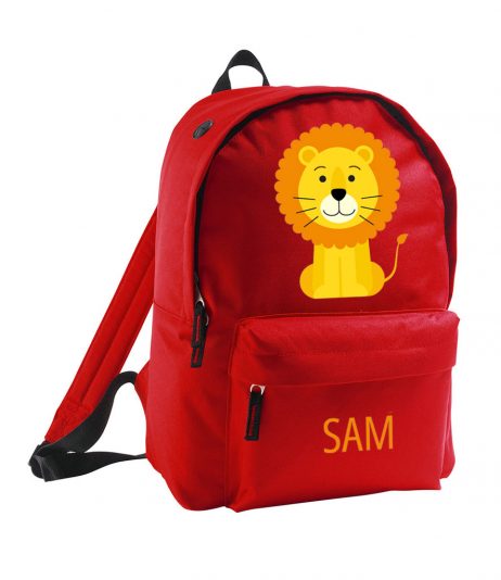 Personalised Children's Lion Backpack