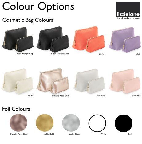 Personalised Makeup Bag, Vegan Leather Make Up Bag - Name