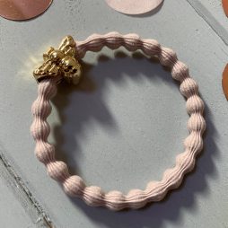 Lupe Bee Charm Hairband Bracelet - Nude Gold