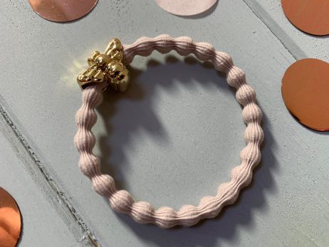 Lupe Bee Charm Hairband Bracelet - Nude Gold