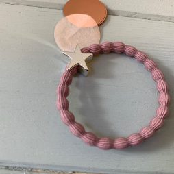 Lupe Star Charm Hairband Bracelet - Blush Silver