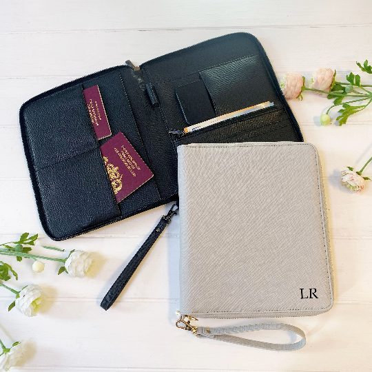 Premium Travel document holder, Passport holder, Personalised Travel case organiser, Personalised Travel Document Wallet, Travel Wallet