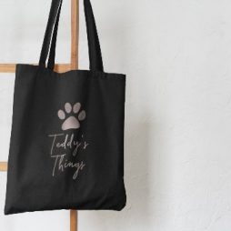 Personalised Dog Stuff Tote Bag, Gift for Dog Lover, Personalised Dog Gift