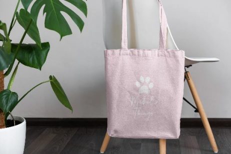 Personalised Dog Stuff Tote Bag, Gift for Dog Lover, Personalised Dog Gift with Paw Print Design