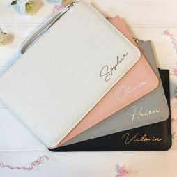 Personalised Bridesmaid Bag, Bridesmaid Pouch, Women's Clutch Bag, Bridesmaid Proposal Gift, Hen Party Gift