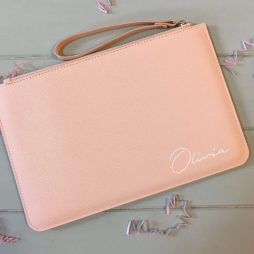 Personalised Bridesmaid Clutch Bag with Name Personalised Bridesmaid Clutch Bag with Name