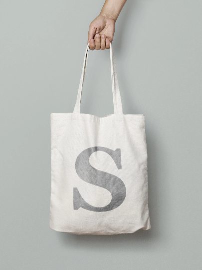 Personalised Initial Tote Bag, Personalised Alphabet Tote Bag