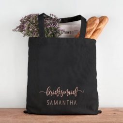 Personalised Bridesmaid Tote Bag: Custom Bridesmaid Gift