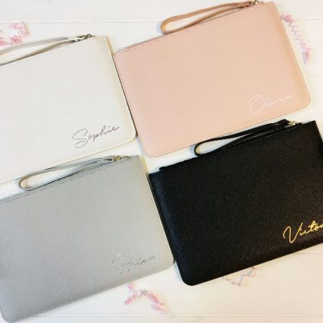 Personalised Bridesmaid Bag, Bridesmaid Pouch, Women's Clutch Bag, Bridesmaid Proposal Gift, Hen Party Gift