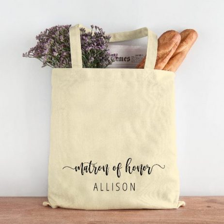 Personalised Bridesmaid Tote Bag: Custom Bridesmaid Gift
