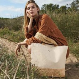 Personalised Beach Bag, Monogrammed Holiday Tote Jute Bag