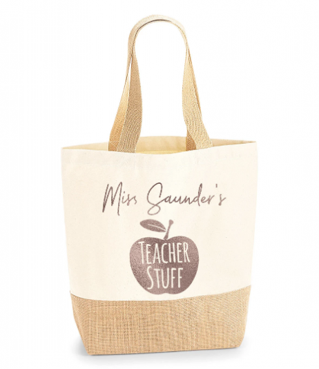 Personalised Teacher Jute Bag: Perfect Gifts For Teachers