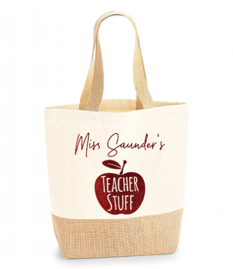 Personalised Teacher Jute Bag: Perfect Gifts For Teachers