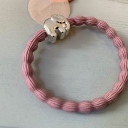 Lupe Elephant Charm Hairband Bracelet - Blush Silver