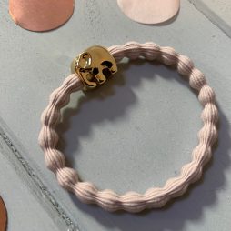 Lupe Elephant Charm Hairband Bracelet - Nude Gold