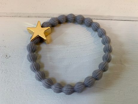 Lupe Star Charm Hairband Bracelet - Grey Gold