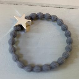 Lupe Star Charm Hairband Bracelet - Grey Silver