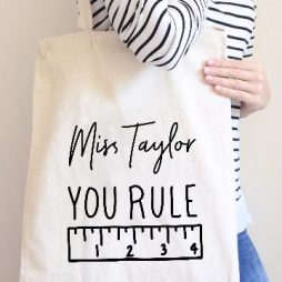 Personalised Teacher Tote Bag You Rule: Teacher's Gifts