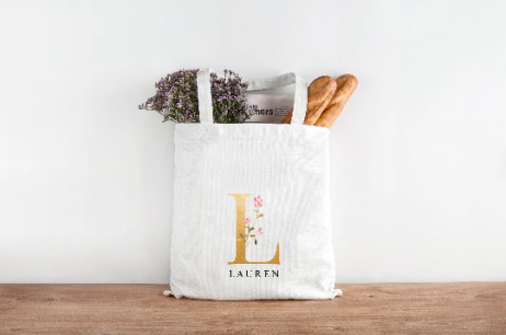Personalised Monogrammed Tote Bag for Her: The Perfect Birthday Gift