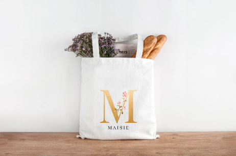 Personalised Monogrammed Tote Bag for Her: The Perfect Birthday Gift