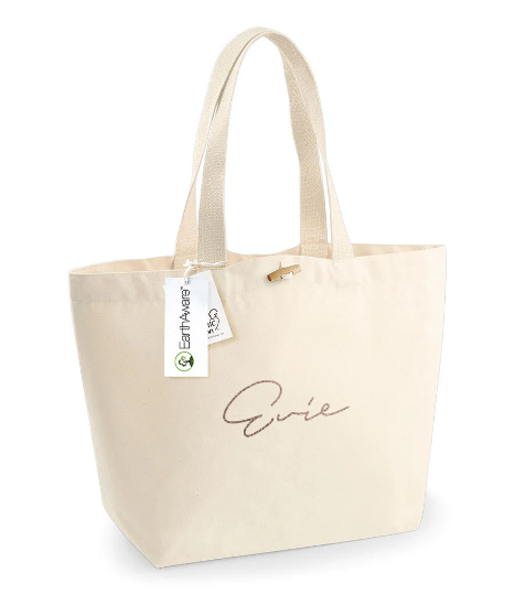 Personalised Large Tote Bag, Personalised Shopping Bag with Name