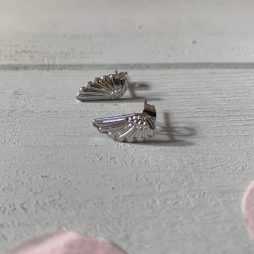 Life Charm Angel Wings Stud Earrings
