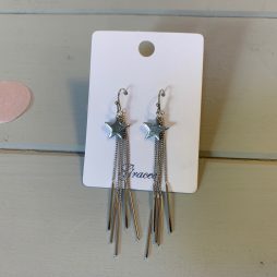 Gracee Jewellery Silver Star Drop Earrings