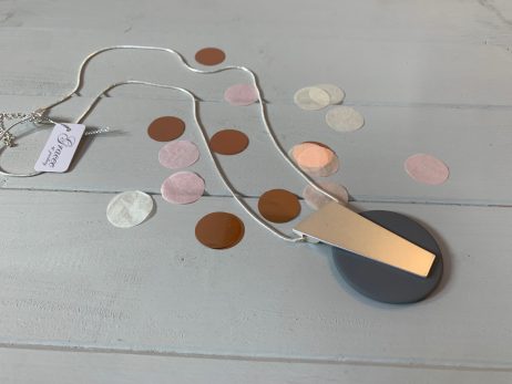 Gracee Jewellery Silver and Grey Long Statement Necklace