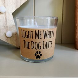 Scented Candle, Funny Candle, Dog Lover Gift, Dog Candle, Fun Gift for Men, Gift for Dad, Joke Gift, Dog Fart, Cat Fart, Funny Anniversary