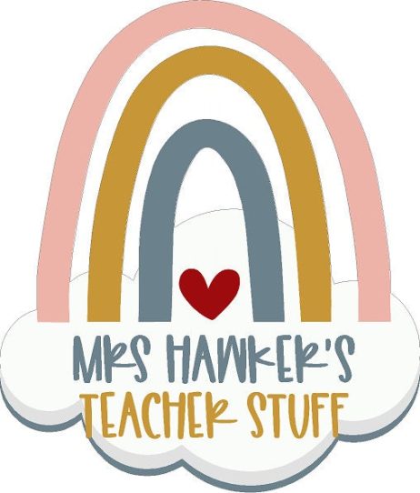 Personalised Teacher Tote Bag, Teacher Tote Bag, Rainbow Teacher Tote Bag