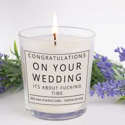 Funny Candle, Congratulations On Your Wedding Day, It's About F***ing Time