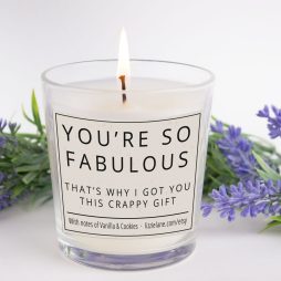 Funny Candle, You're So Fabulous That's Why I got You This Crappy Gift
