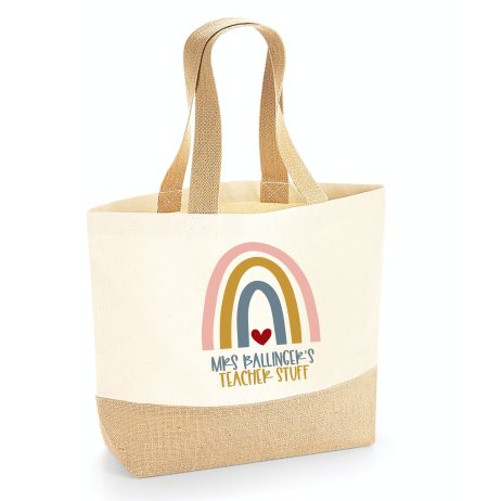 Personalised Teacher Tote Bag, Teacher Tote Bag, School Leaving Gift, Gift For Teacher, Teacher Gifts, Graduation Tote Bag Canvas, School
