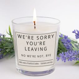 Funny Gift Candle, We're Sorry You're Leaving