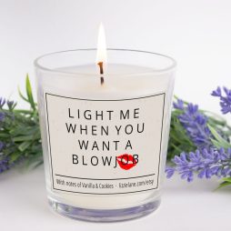 Funny Candle Gift For Him, Light Me When You Want A Blow Job