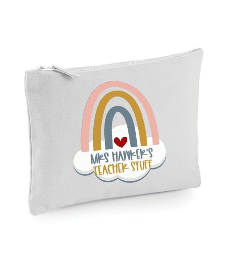 Personalised Rainbow Make Up Bag: Perfect Teacher Gift