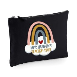 Personalised Rainbow Make Up Bag: Perfect Teacher Gift