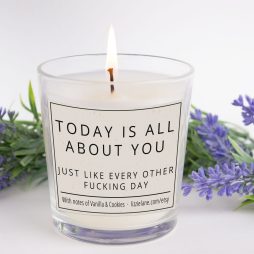 Funny Birthday Candle, Today Is All About You, Just Like Every Other F***ing Day